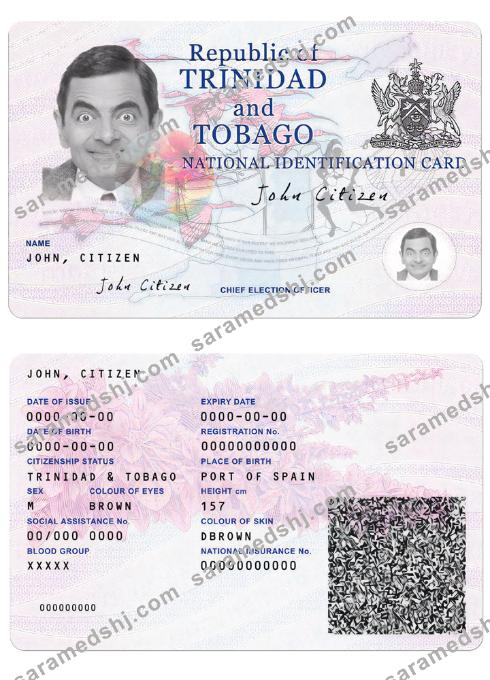 Trinidad and Tobaco ID card